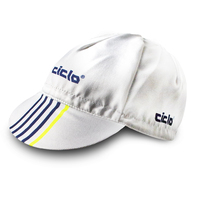 CICLO CAP單車小帽 - BLUE LINE ON WHITE英式藍紋