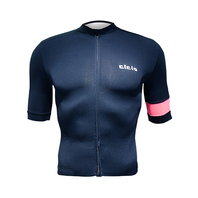 CICLO SS PRO LIGHT JERSEY 男短車衣-海軍藍/粉紅