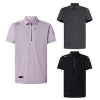OAKLEY SKULL IDEALLY HYBRID ZIP SHIRT 高球短POLO衫