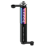 LEZYNE 160 PSI POCKET DRIVE PRO 141MM 電鍍彩虹 手動打氣筒